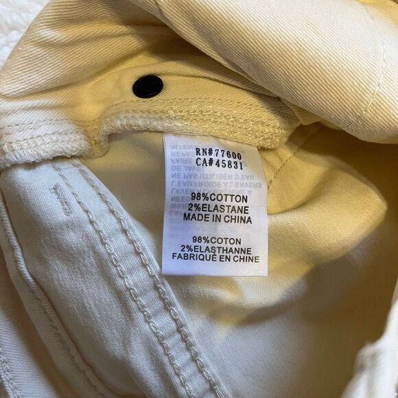 Free People Sandrine Rose Womens Cream High Rise Stretch‎ Skinny Jeans Size 25 - Picture 5 of 10